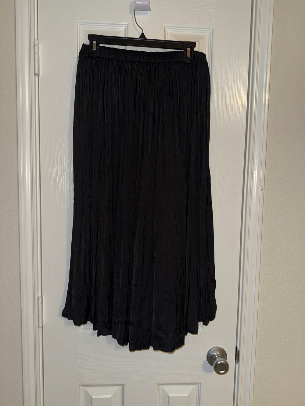 Philosophy Black Pleated Maxi Skirt
